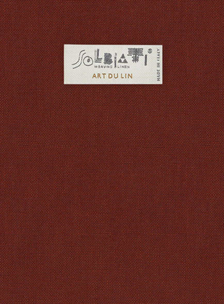 Solbiati Art Du Lin Auburn Linen Jacket - Image 2