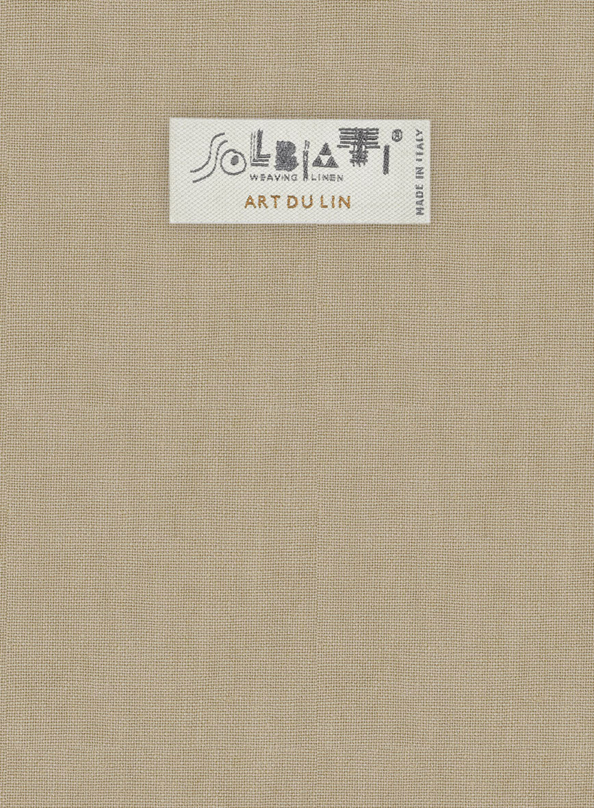 Solbiati Art Du Lin Beige Linen Pants - Image 3