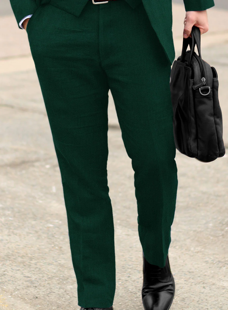 Solbiati Art Du Lin Green Linen Suit - Image 4
