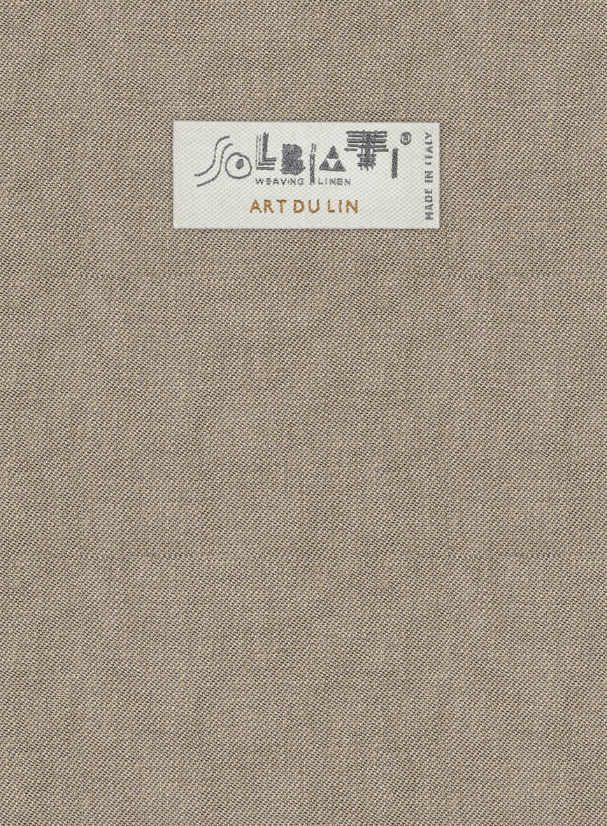 Solbiati Art Du Lin Hazel Brown Linen Pants - Image 3