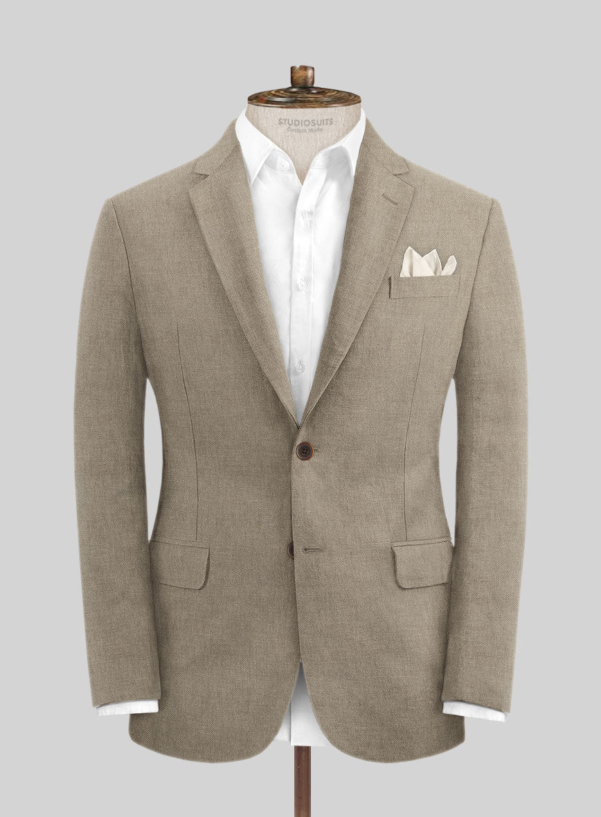 Solbiati Art Du Lin Hazel Brown Linen Suit - Image 3
