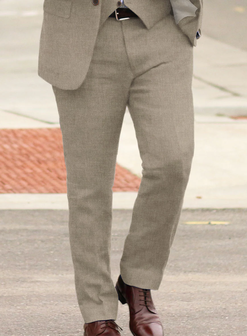 Solbiati Art Du Lin Hazel Brown Linen Suit - Image 5