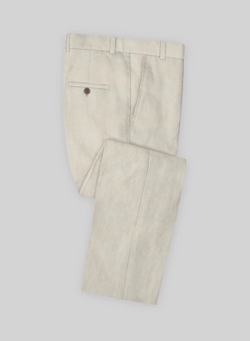 Solbiati Art Du Lin Light Beige Linen Suit - Image 5
