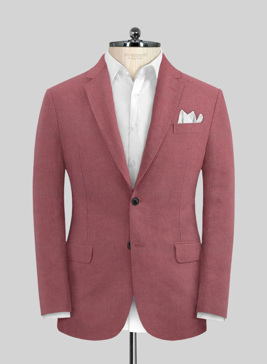 Solbiati Art Du Lin Opera Mauve Linen Jacket