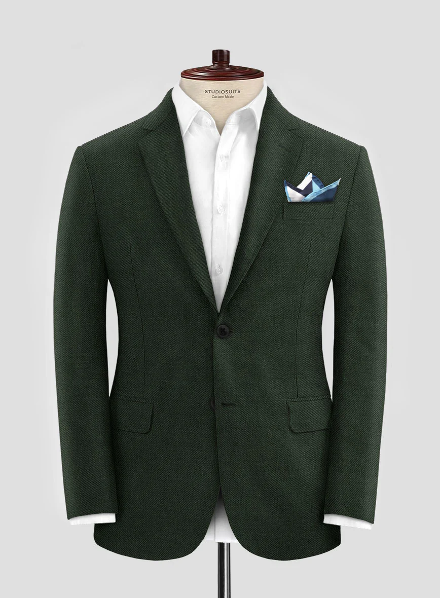Solbiati Art Du Lin Palm Green Linen Suit - Image 3