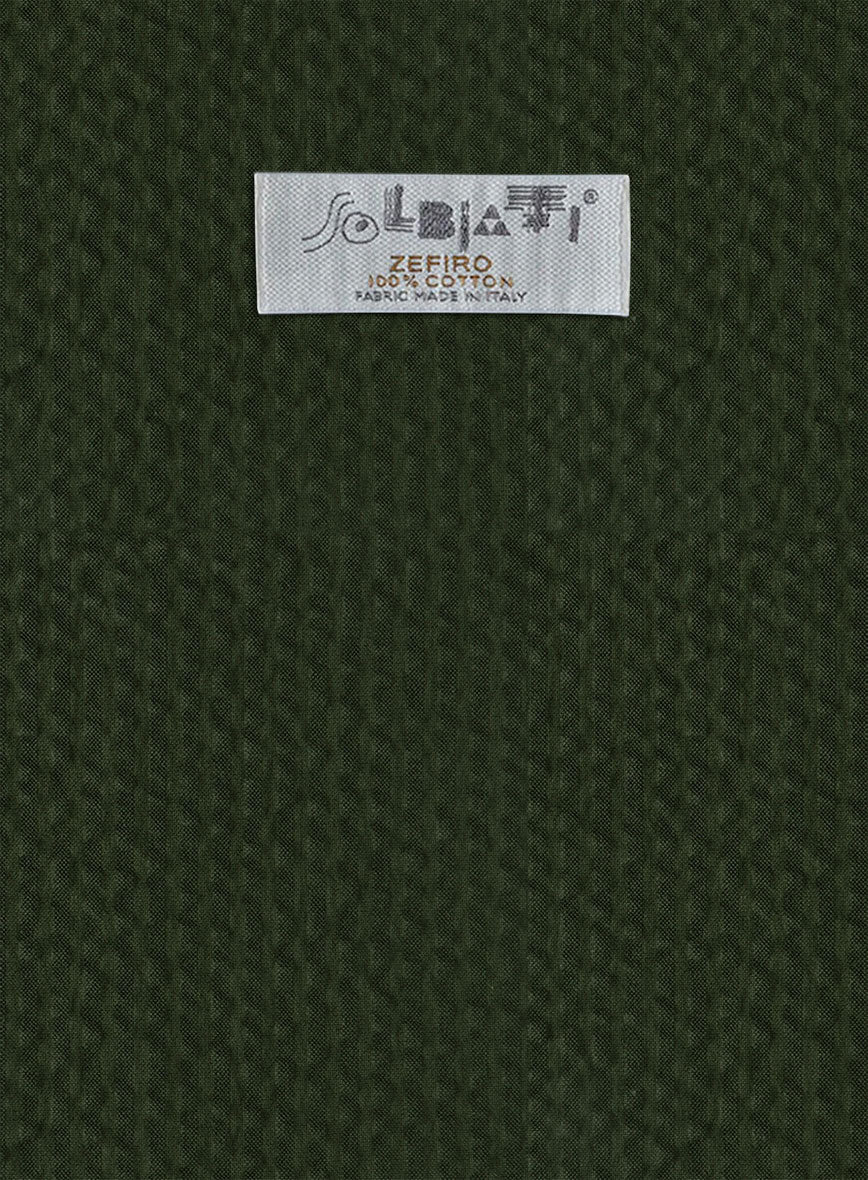 Solbiati Bottle Green Seersucker Suit - Image 8
