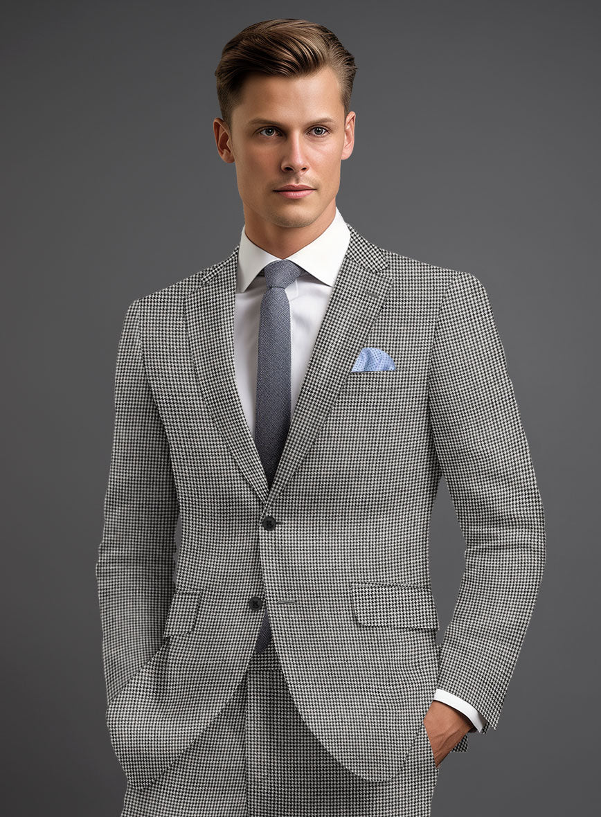 Solbiati BW Houndstooth Linen Jacket - Image 2