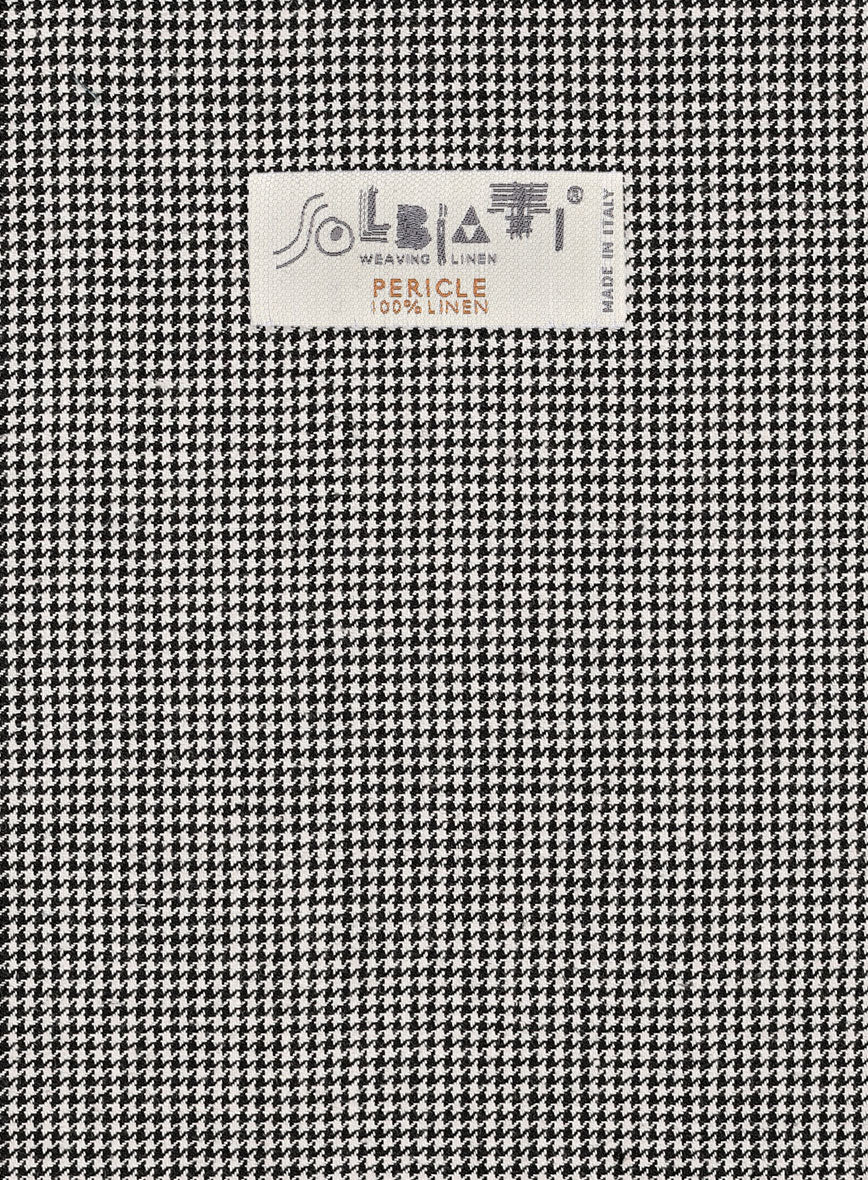 Solbiati BW Houndstooth Linen Jacket - Image 3