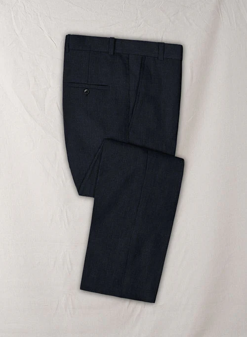 Solbiati Dark Blue Linen Pants