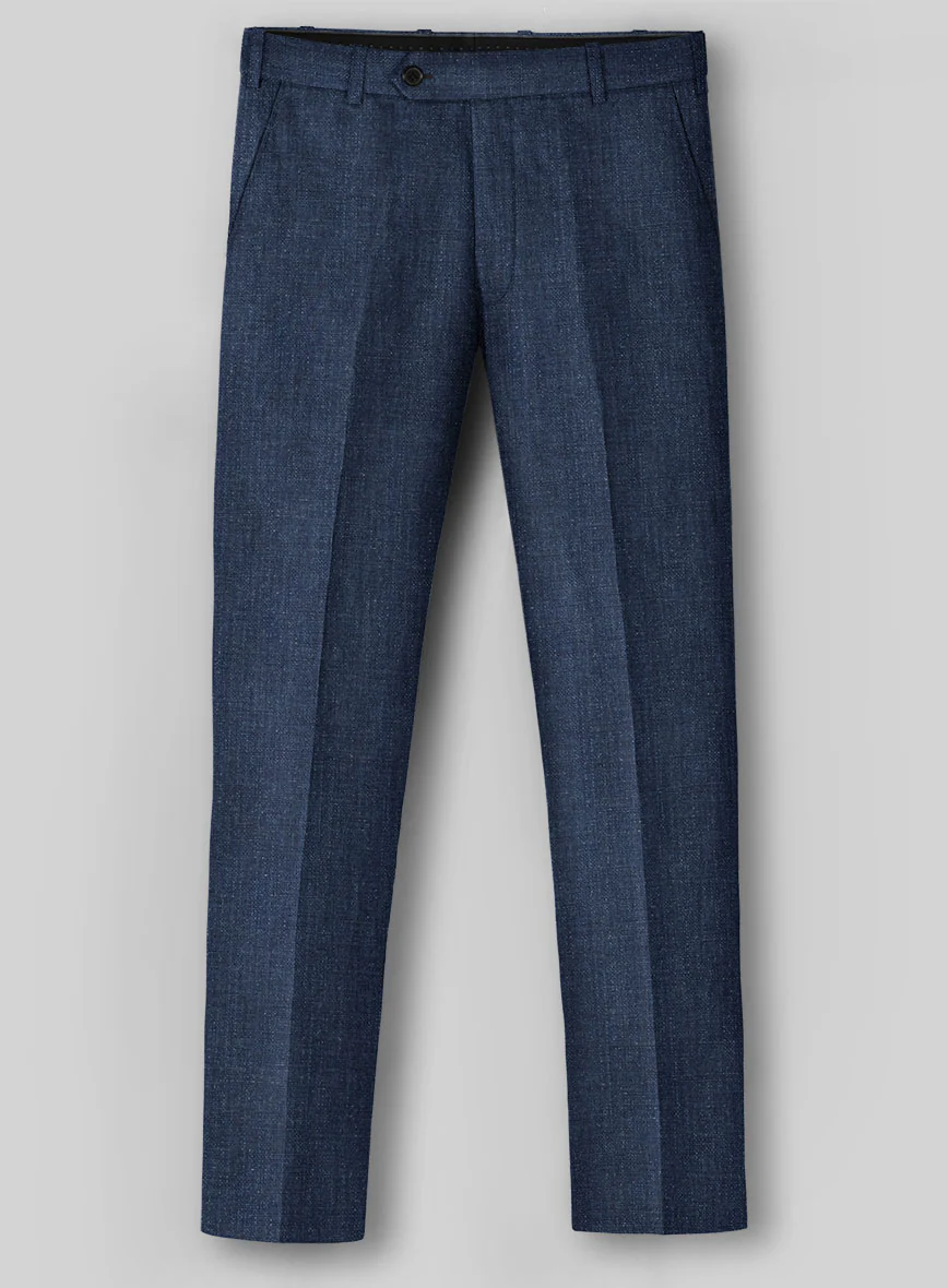 Solbiati Denim Dark Blue Linen Suit - Image 5
