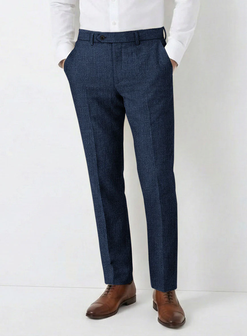 Solbiati Denim Dark Blue Linen Suit - Image 6