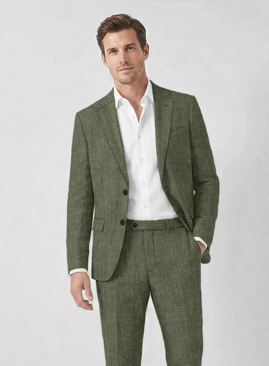 Solbiati Dew Green Linen Suit - Image 3