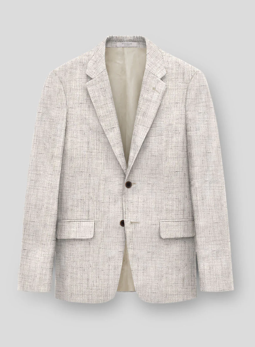 Solbiati Earthweave Brown Linen Jacket