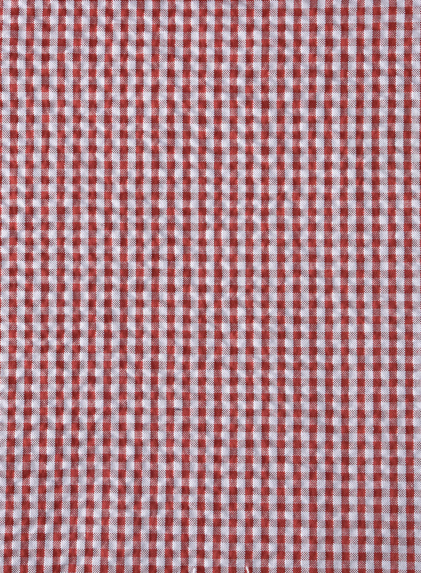 Solbiati Gingham Red Seersucker Suit - Image 4