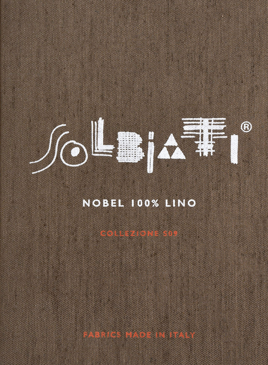 Solbiati Gray Checks Linen Pants - Image 3