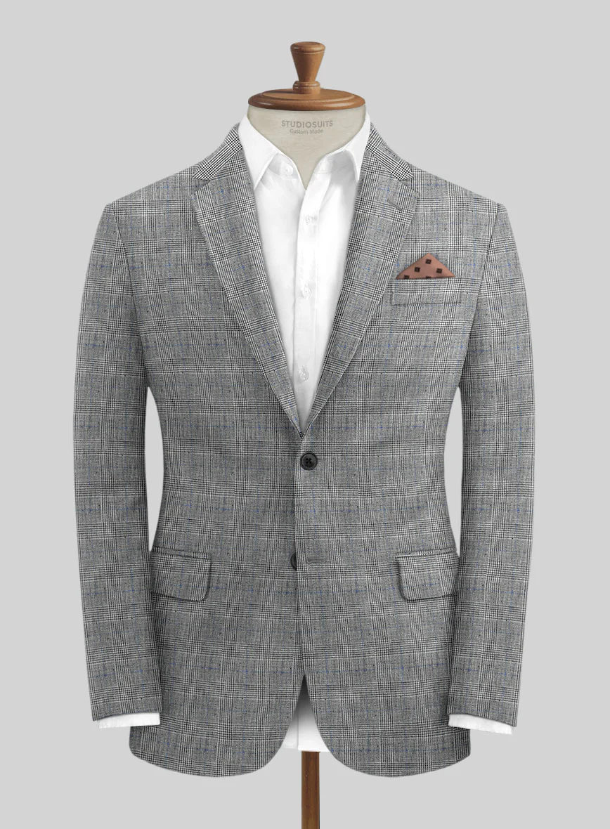 Solbiati Gray Glen Linen Jacket