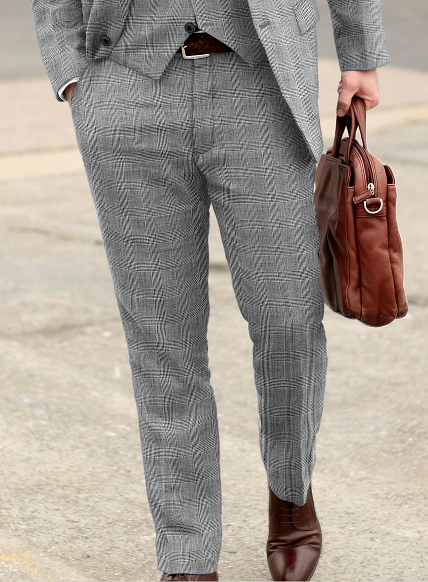 Solbiati Gray Glen Linen Pants - Image 2