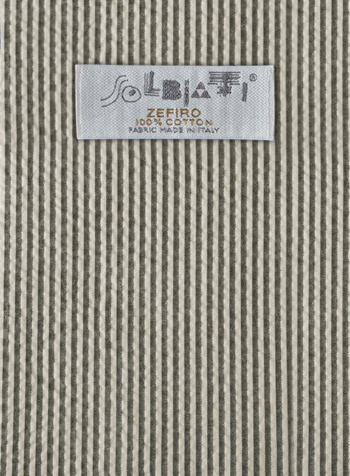 Solbiati Gray Seersucker Pants - Image 2