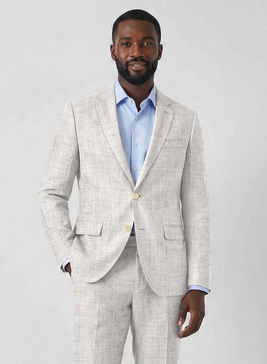 Solbiati Haze Beige Linen Jacket - Image 2