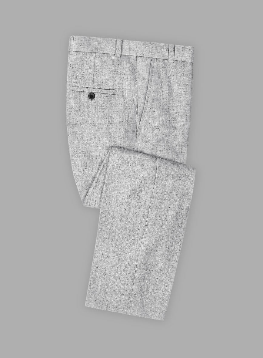 Solbiati Haze Gray Linen Pants