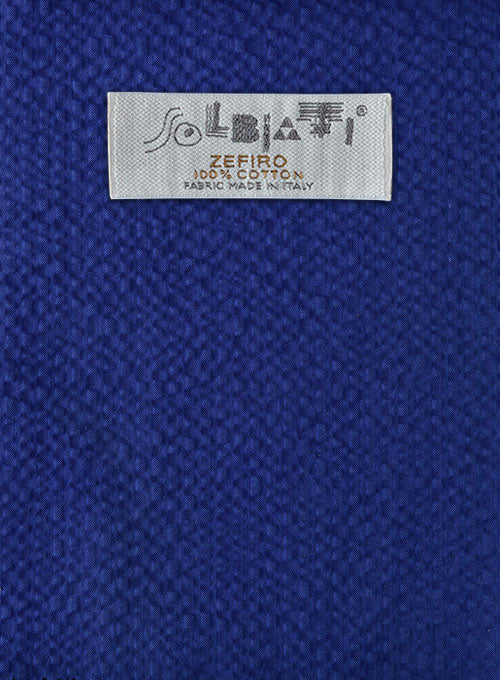 Solbiati Indigo Blue Seersucker Pants - Image 2