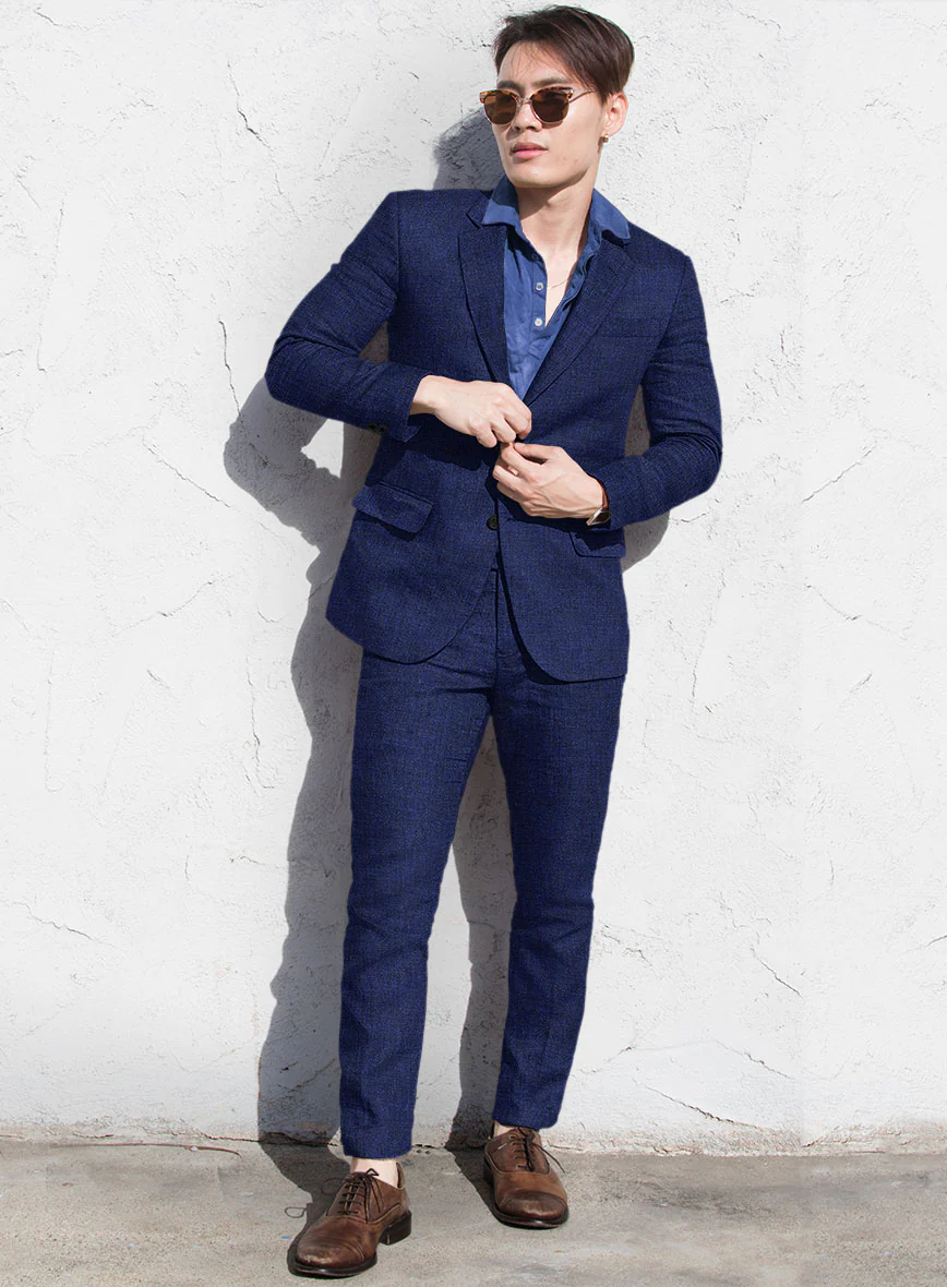 Solbiati Indigo Linen Suit - Image 2