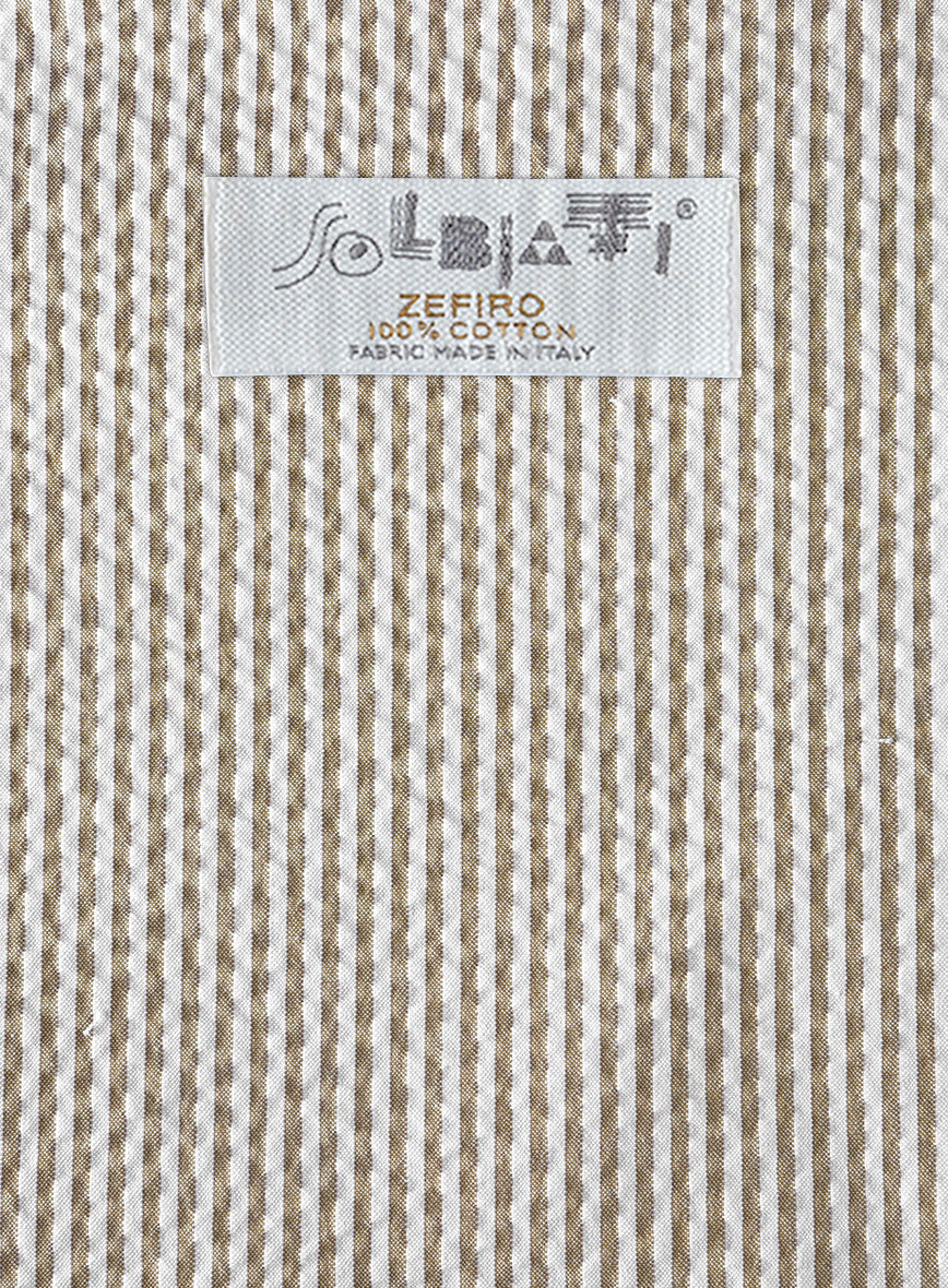Solbiati Light Brown Seersucker Jacket - Image 2