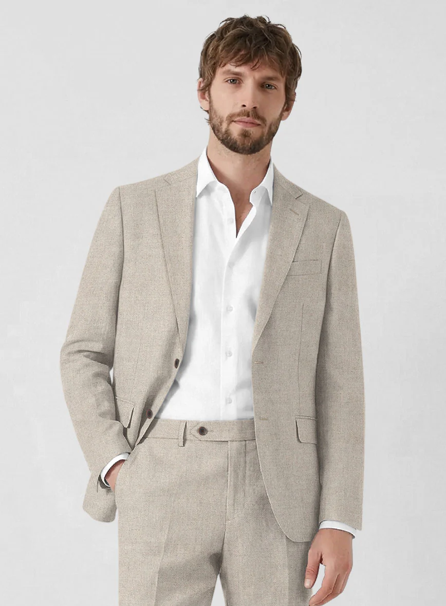 Solbiati Pericle Beige Linen Suit - Image 4