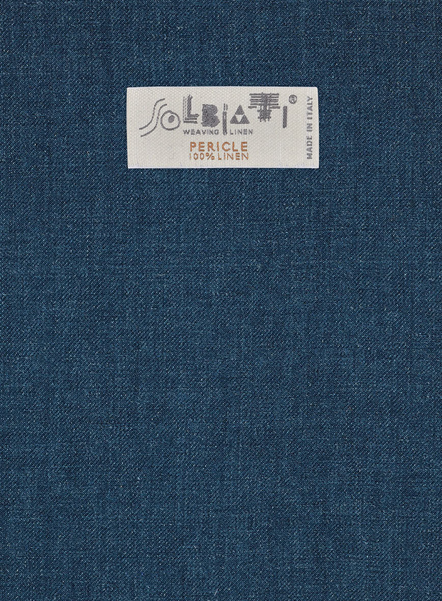 Solbiati Pericle Casa Blue Linen Suit - Image 7