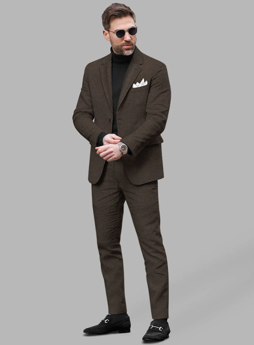 Solbiati Pericle Dark Brown Linen Suit - Image 2
