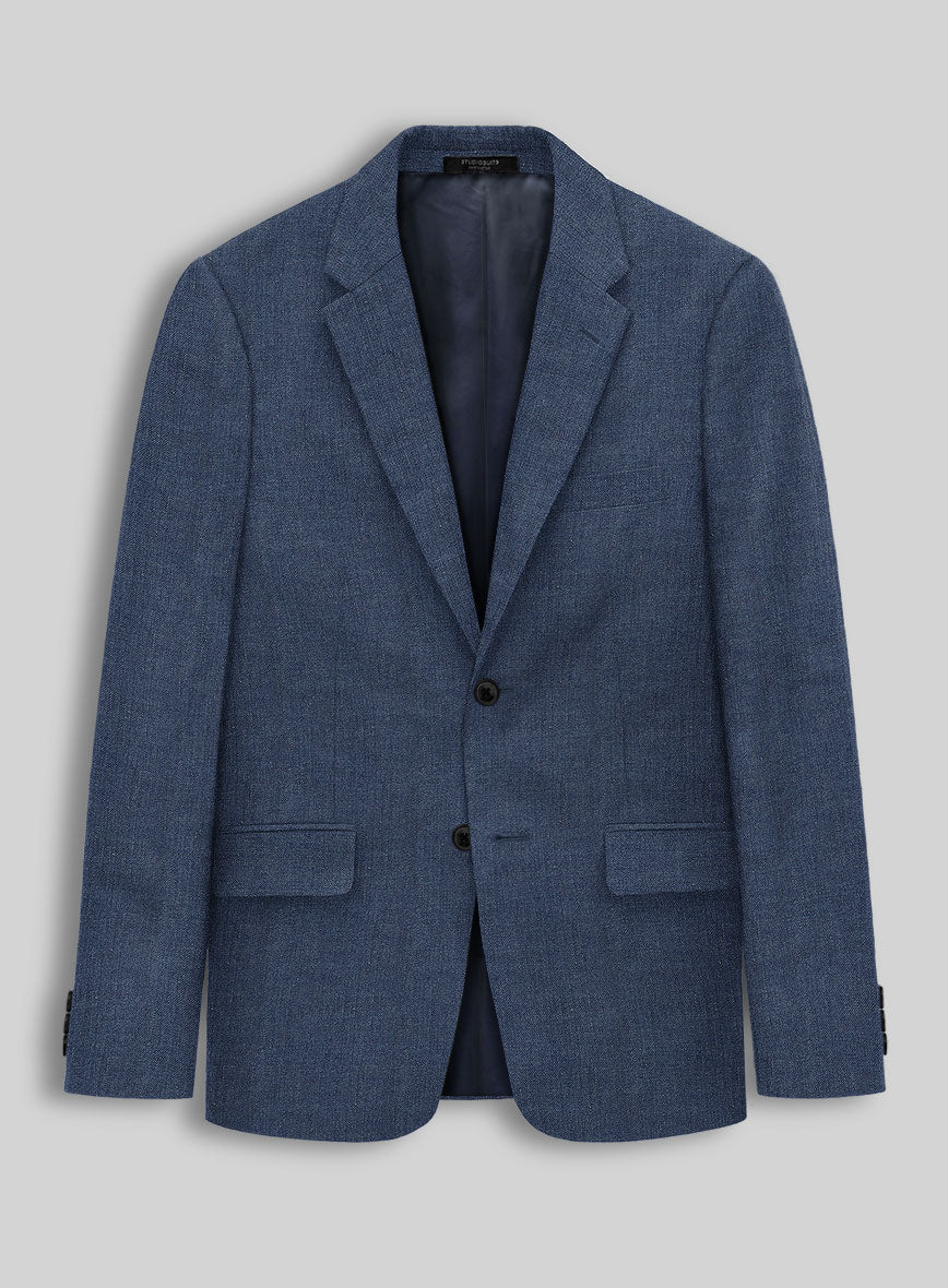 Solbiati Pericle Denim Blue Linen Jacket
