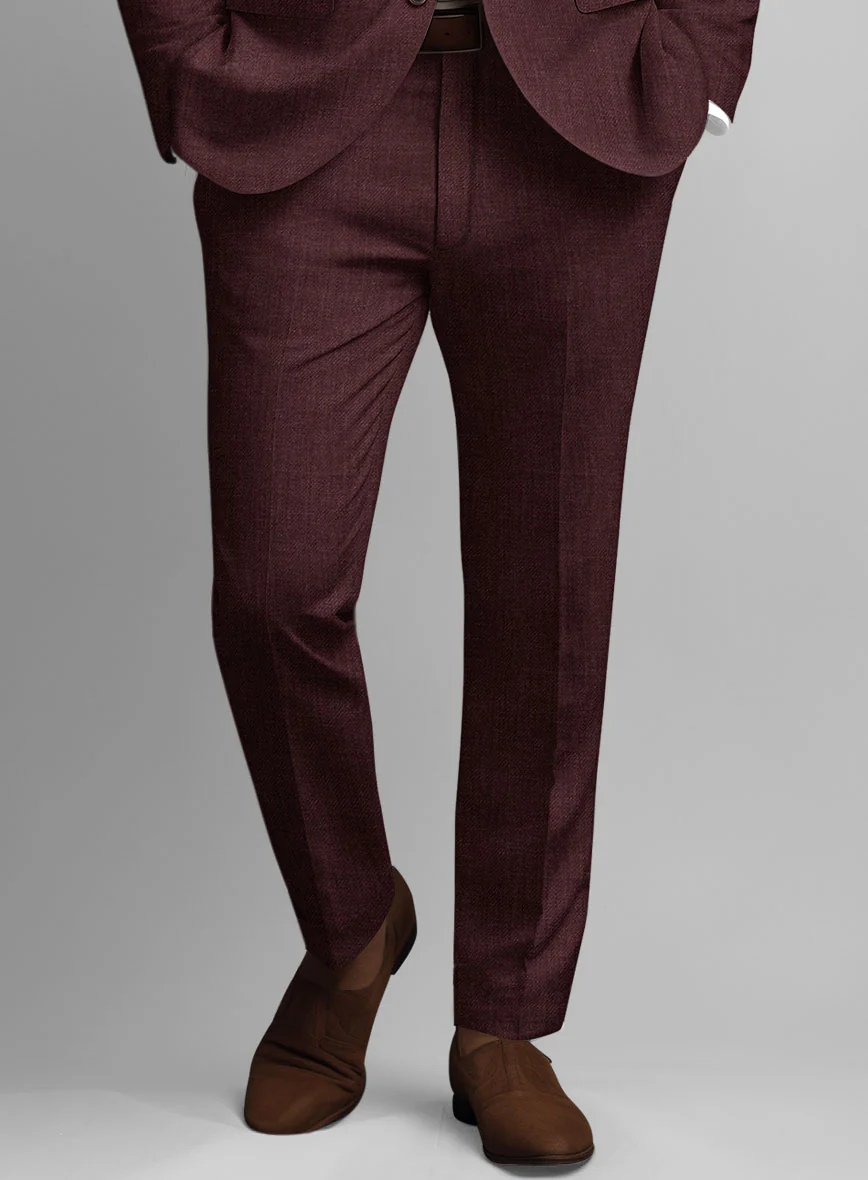 Solbiati Pericle Wine Linen Pants - Image 2