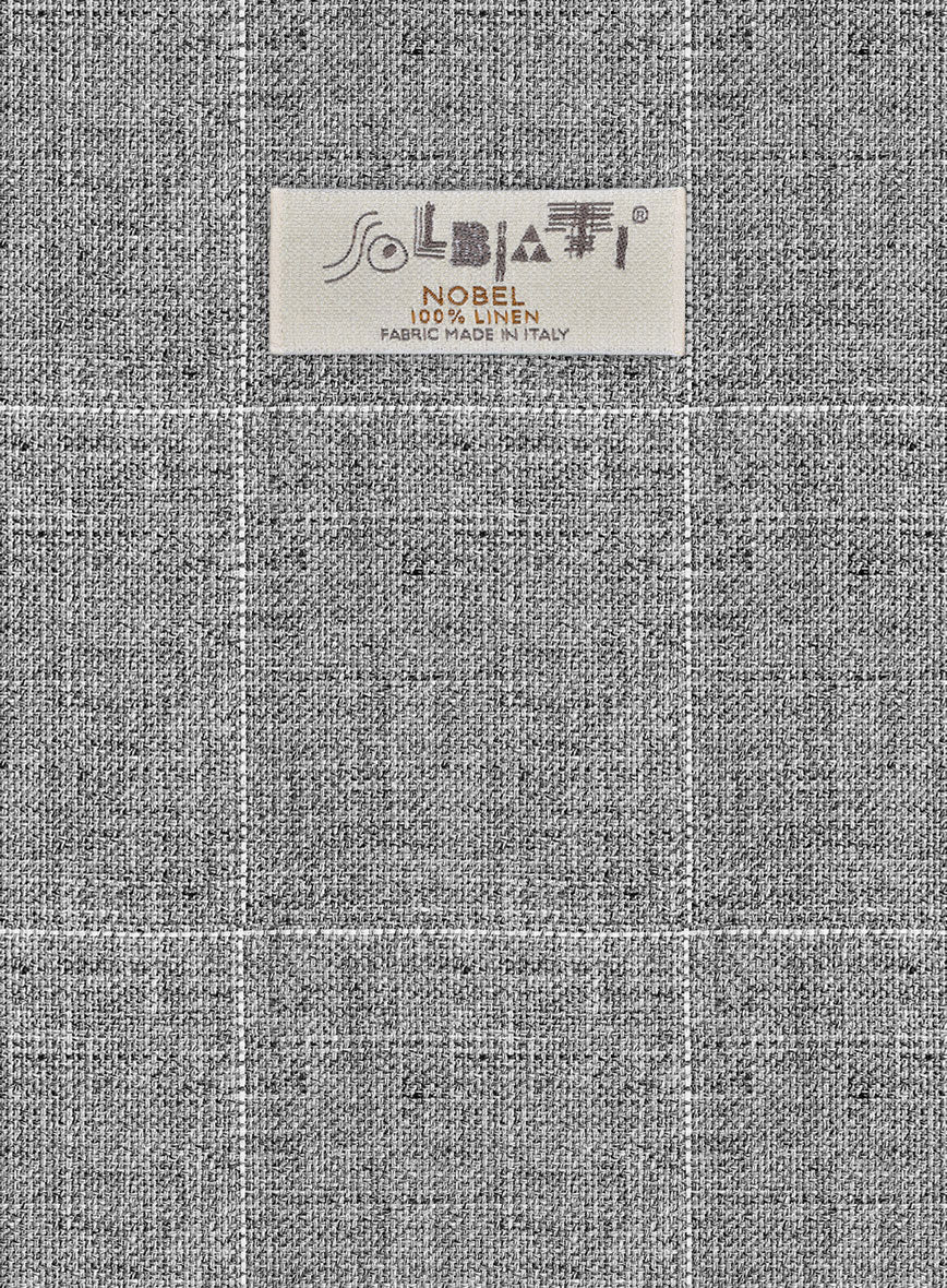 Solbiati Piazza Gray Linen Pants - Image 2