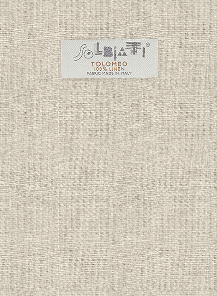 Solbiati Stone Beige Linen Pants - Image 4