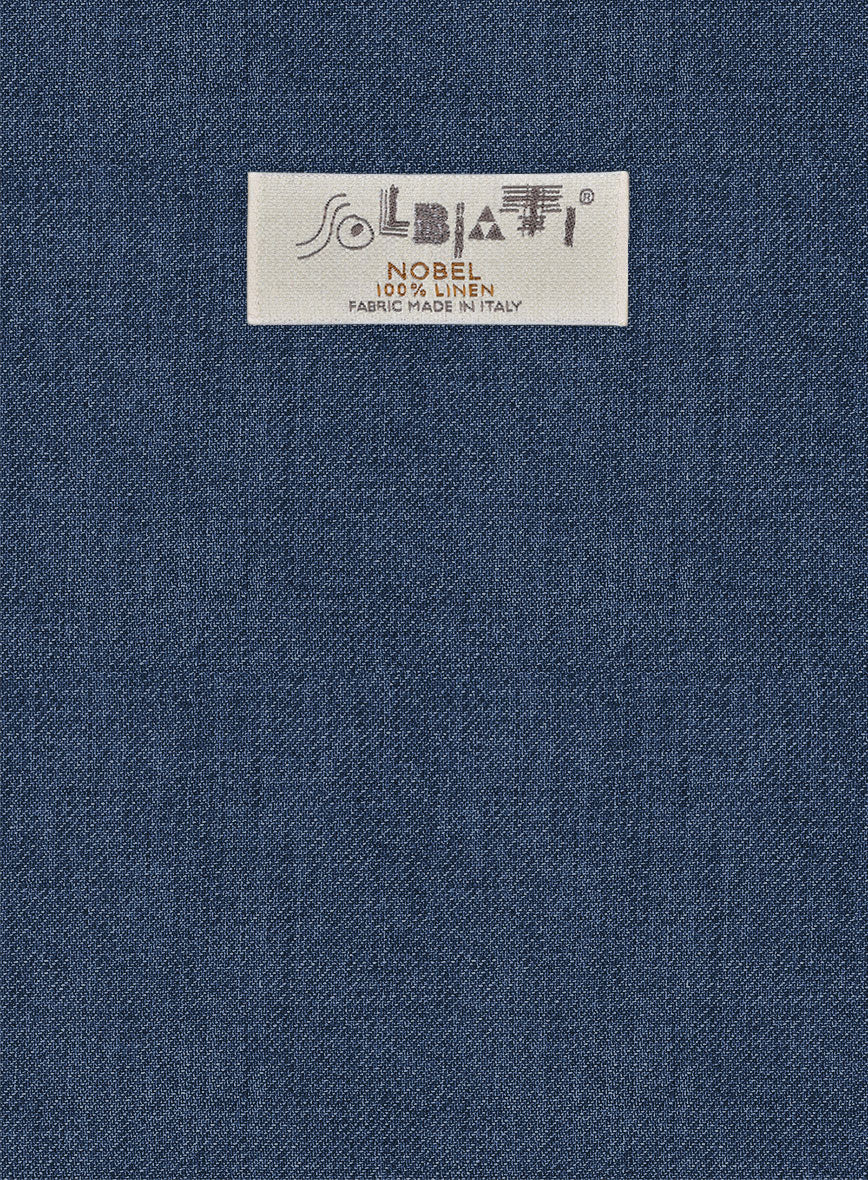 Solbiati Twill Indigo Linen Pants - Image 3