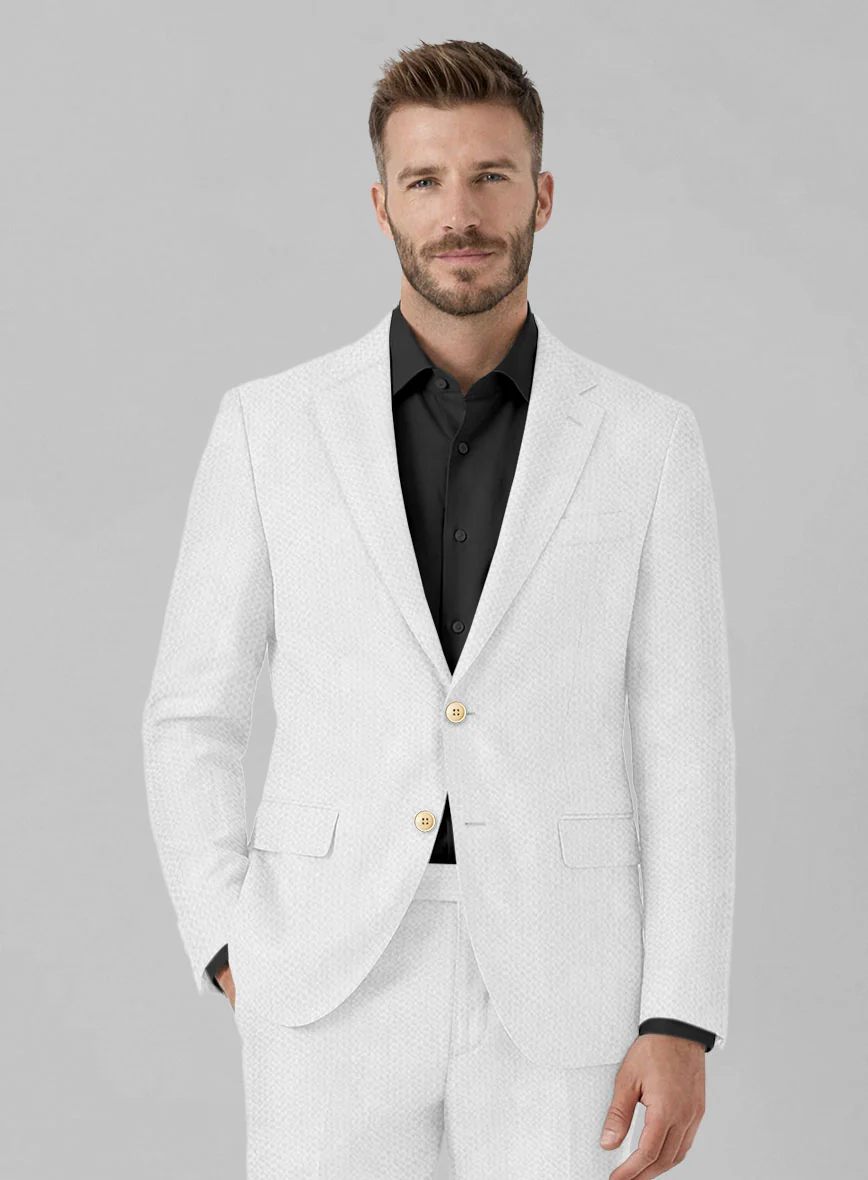 Solbiati White Seersucker Suit - Image 3