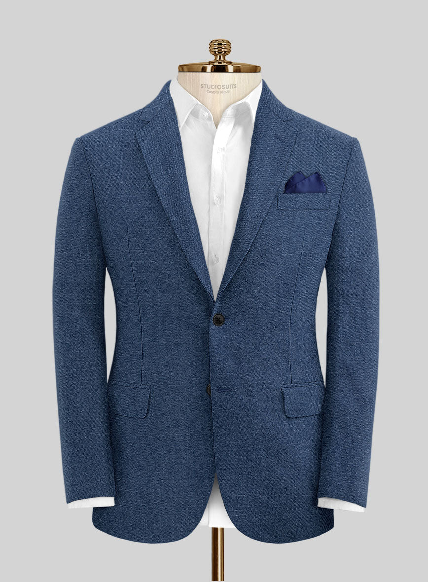 Stone Blue Linen Jacket - Image 2