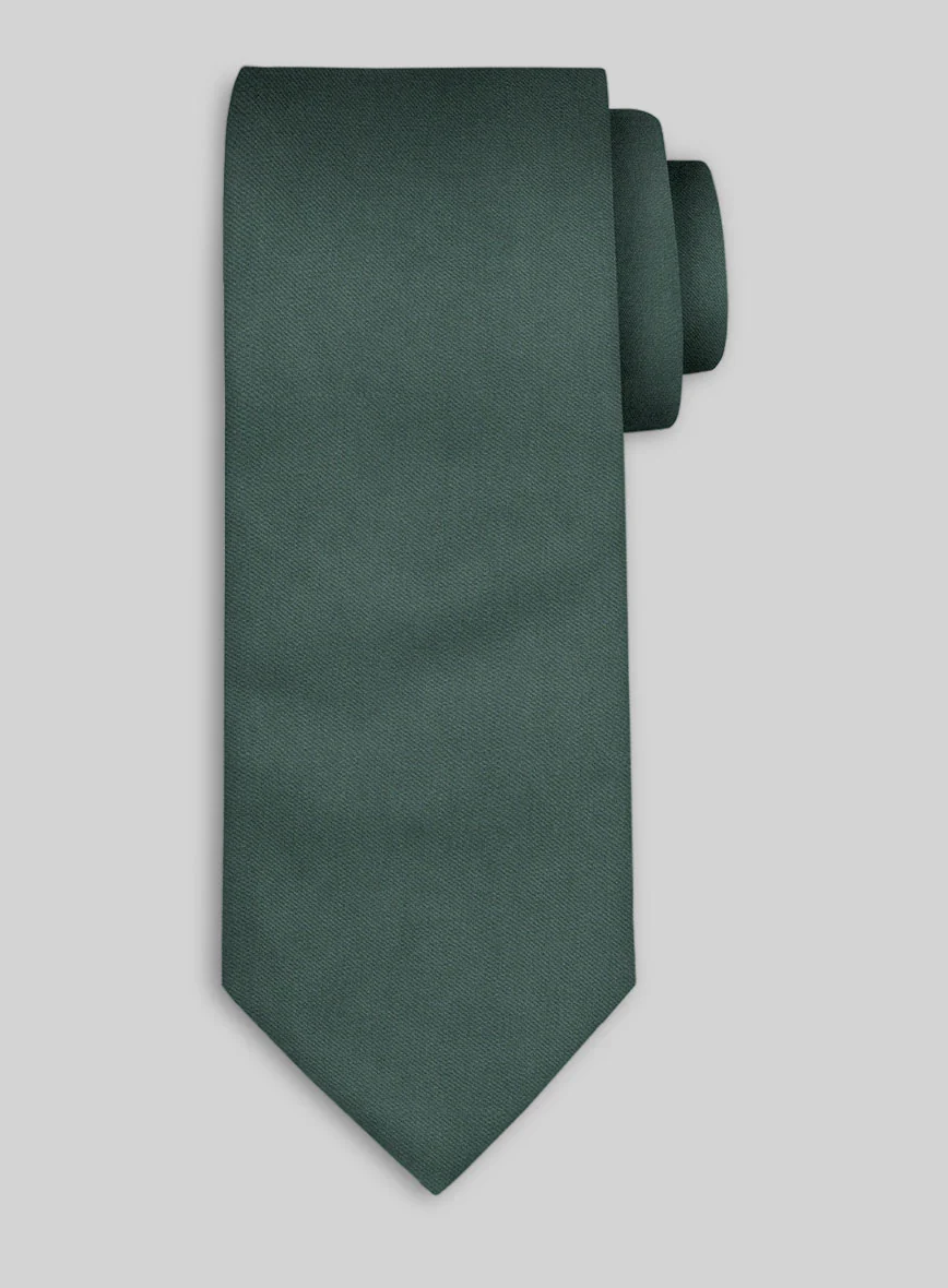 Stretch Cotton Tie - Gallo Green