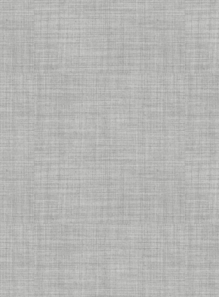 Stretch Light Gray Wool Pants - Image 2