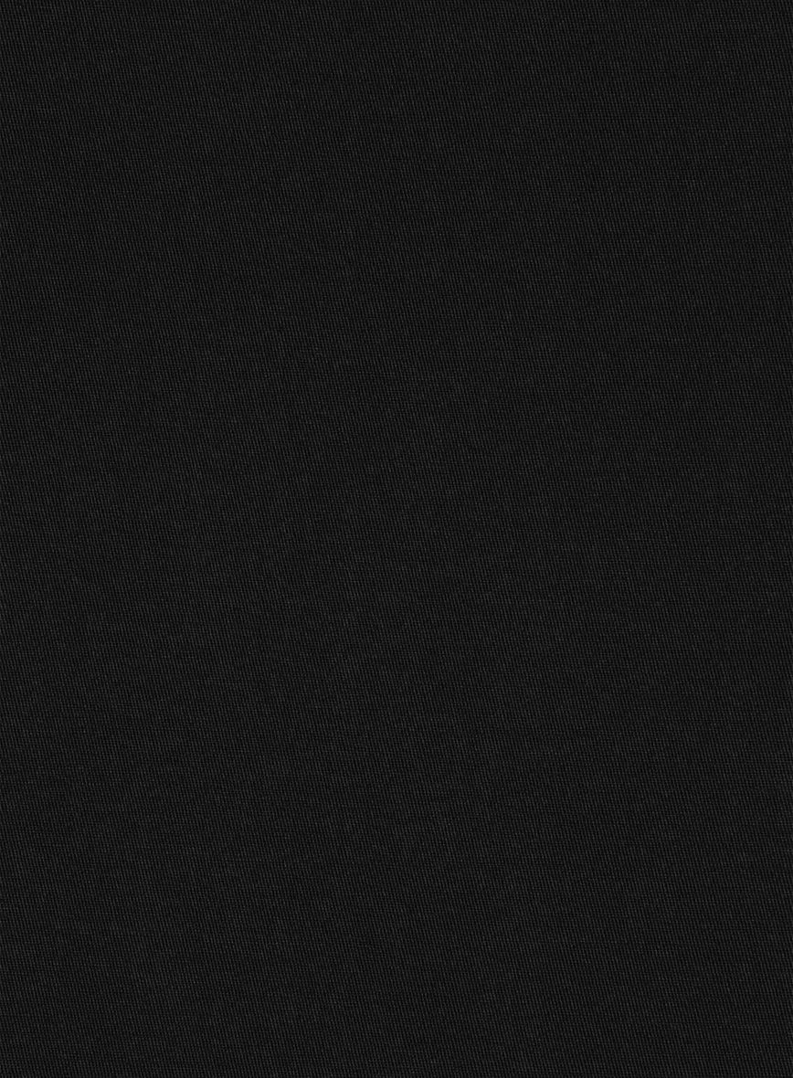 Washed Stretch Summer Black Chino Pants - Image 4