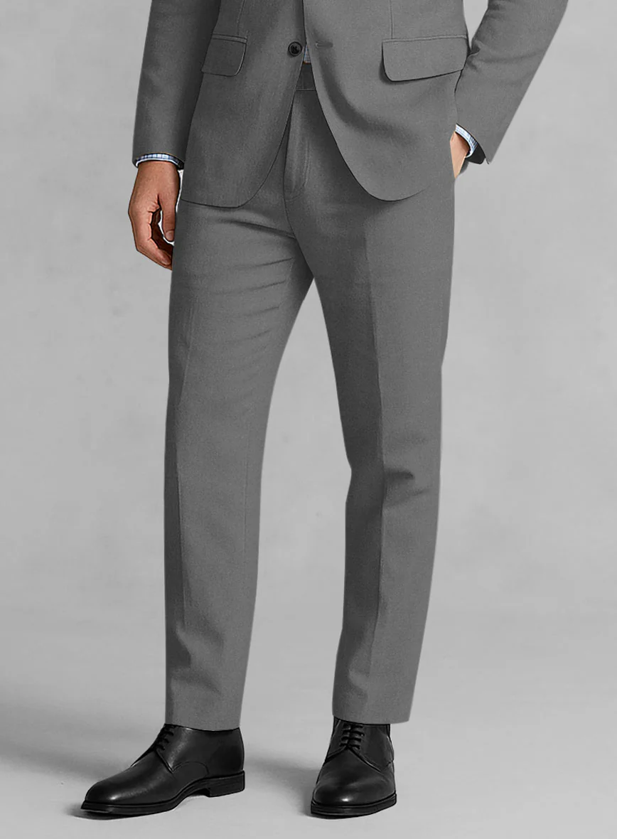Stretch Summer Gray Chino Suit - Image 6