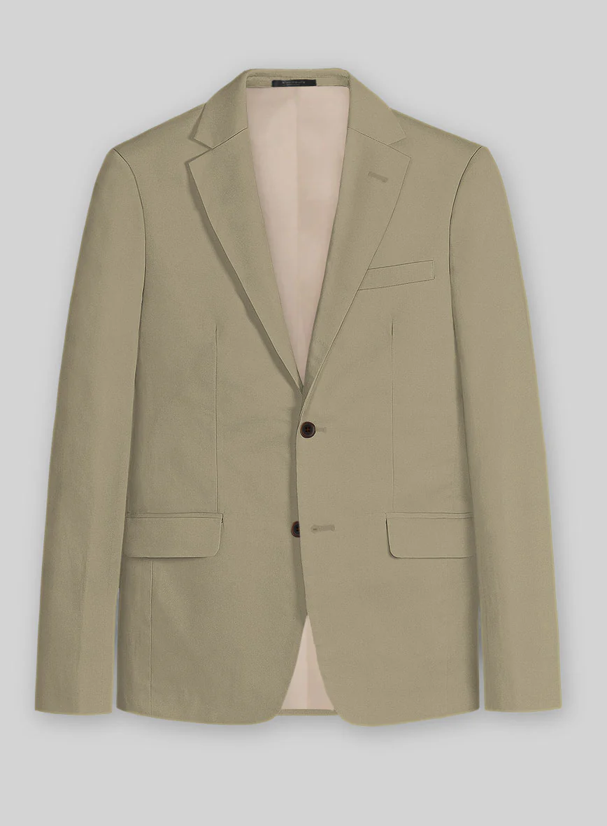 Stretch Summer Khaki Chino Suit - Image 4