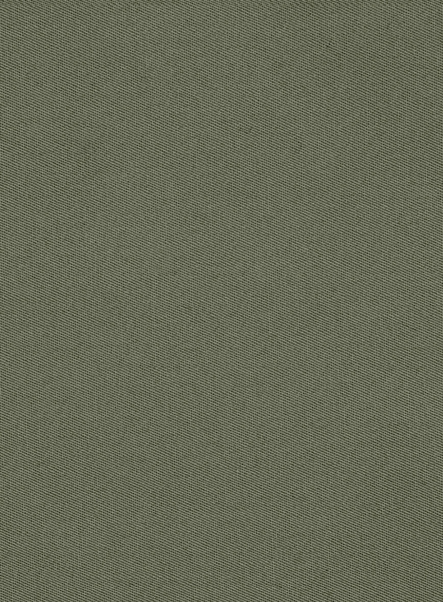 Stretch Summer Olive Green Chino Pants - Image 5