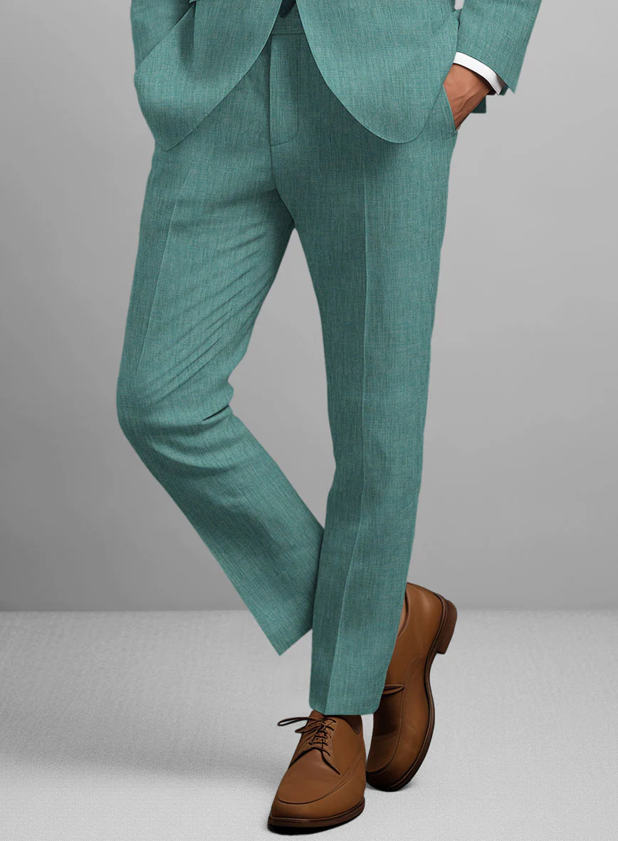 Stylbiella Spring Green Linen Pants - Image 2
