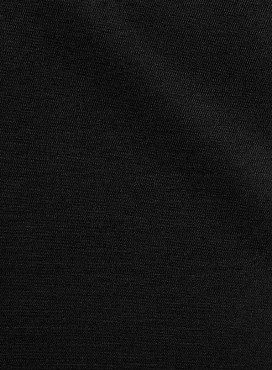 Super Black Satin Wool Jacket - Image 3