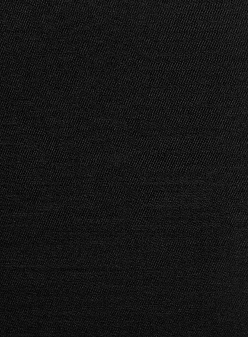 Super Black Satin Wool Jacket - Image 4
