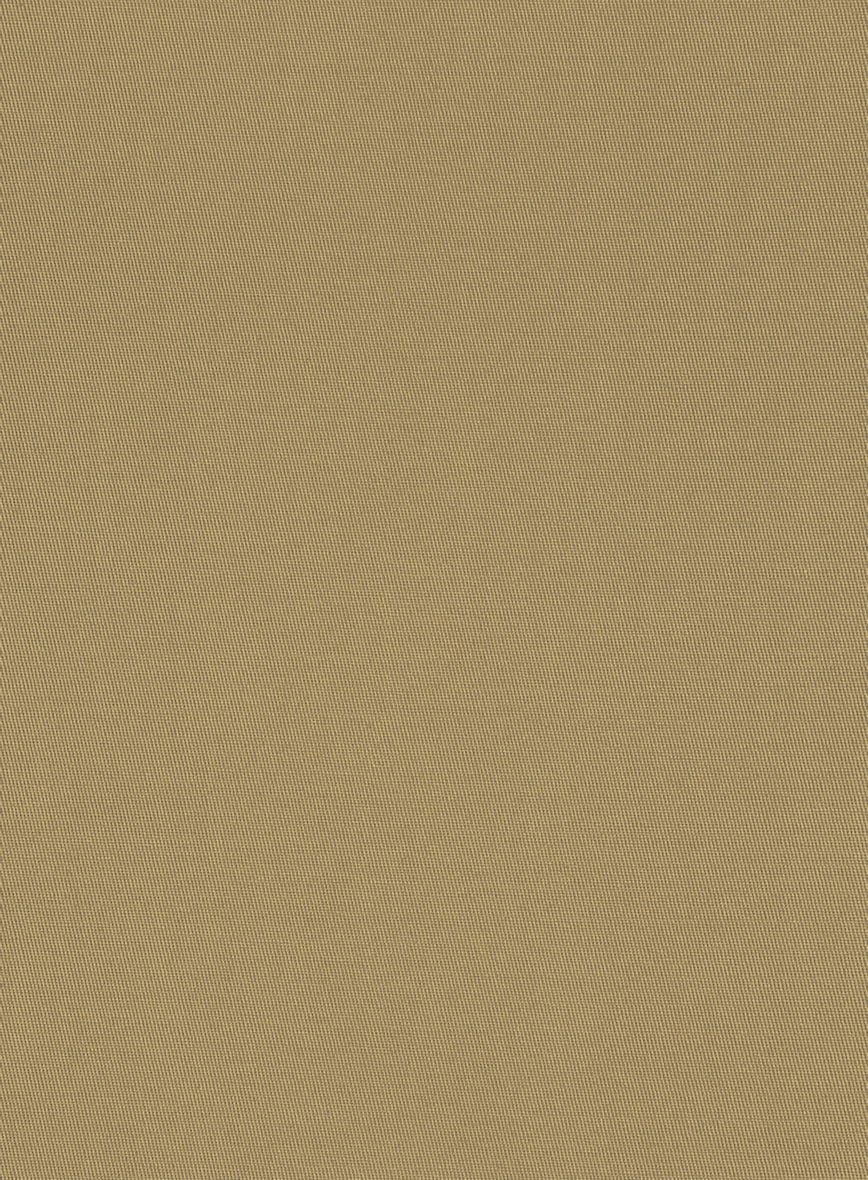 Tan Feather Cotton Canvas Stretch Jacket - Image 2