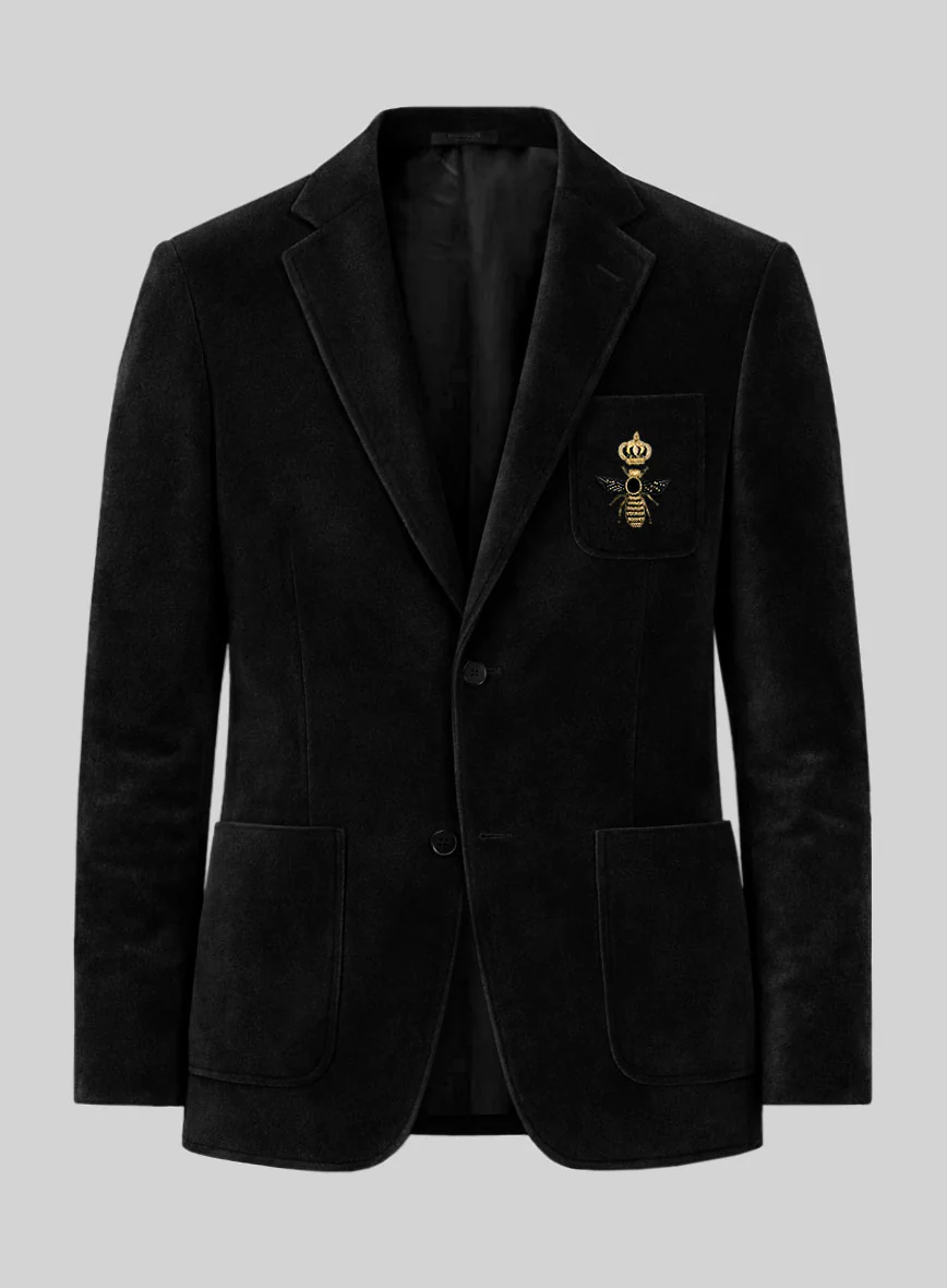 The Golden Bee Black Velvet Jacket