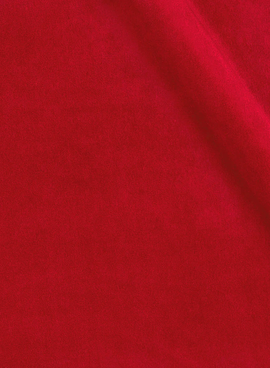 The Golden Bee Red Velvet Suit - Image 5