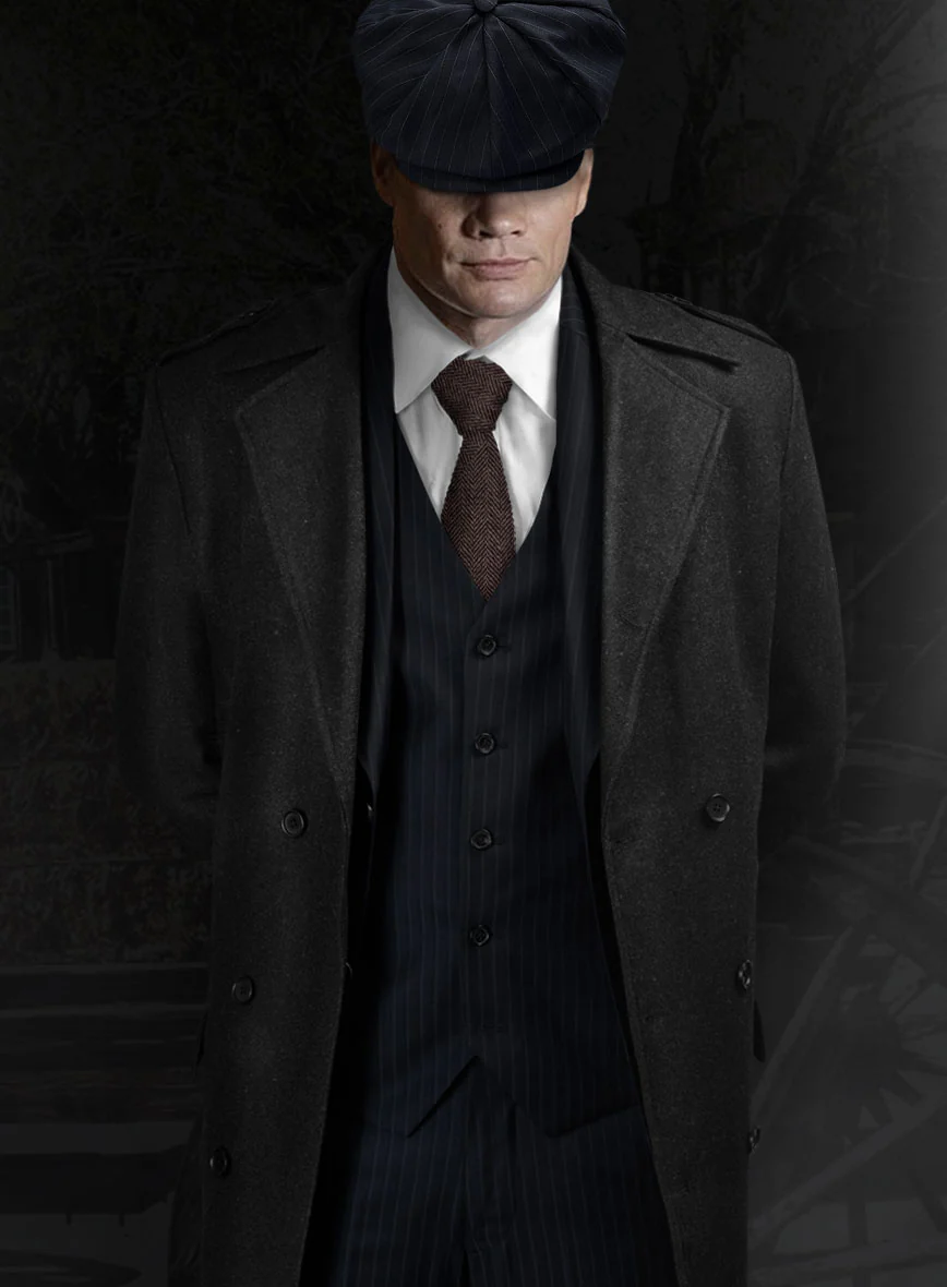 Thomas Shelby Peaky Blinders Blue Wool Suit - Image 2